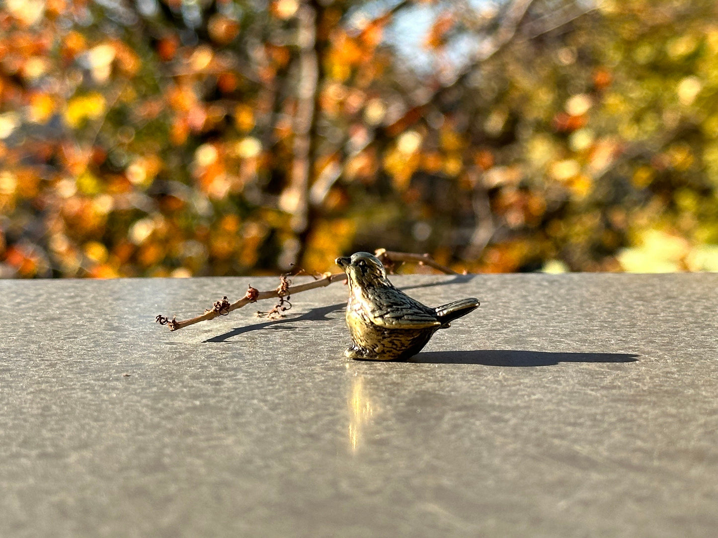 Brass bird antique