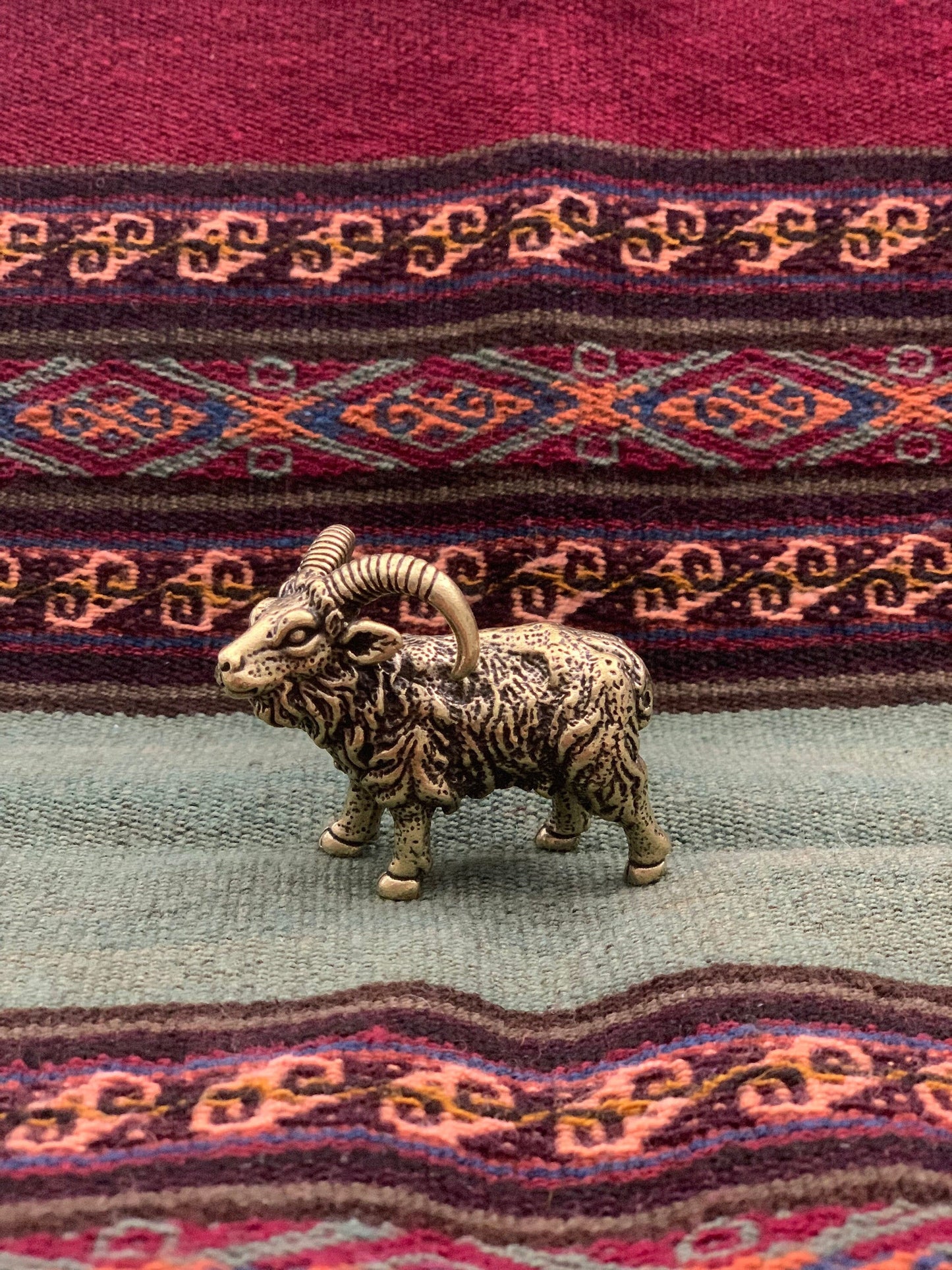 Brass goat brass sheep antique