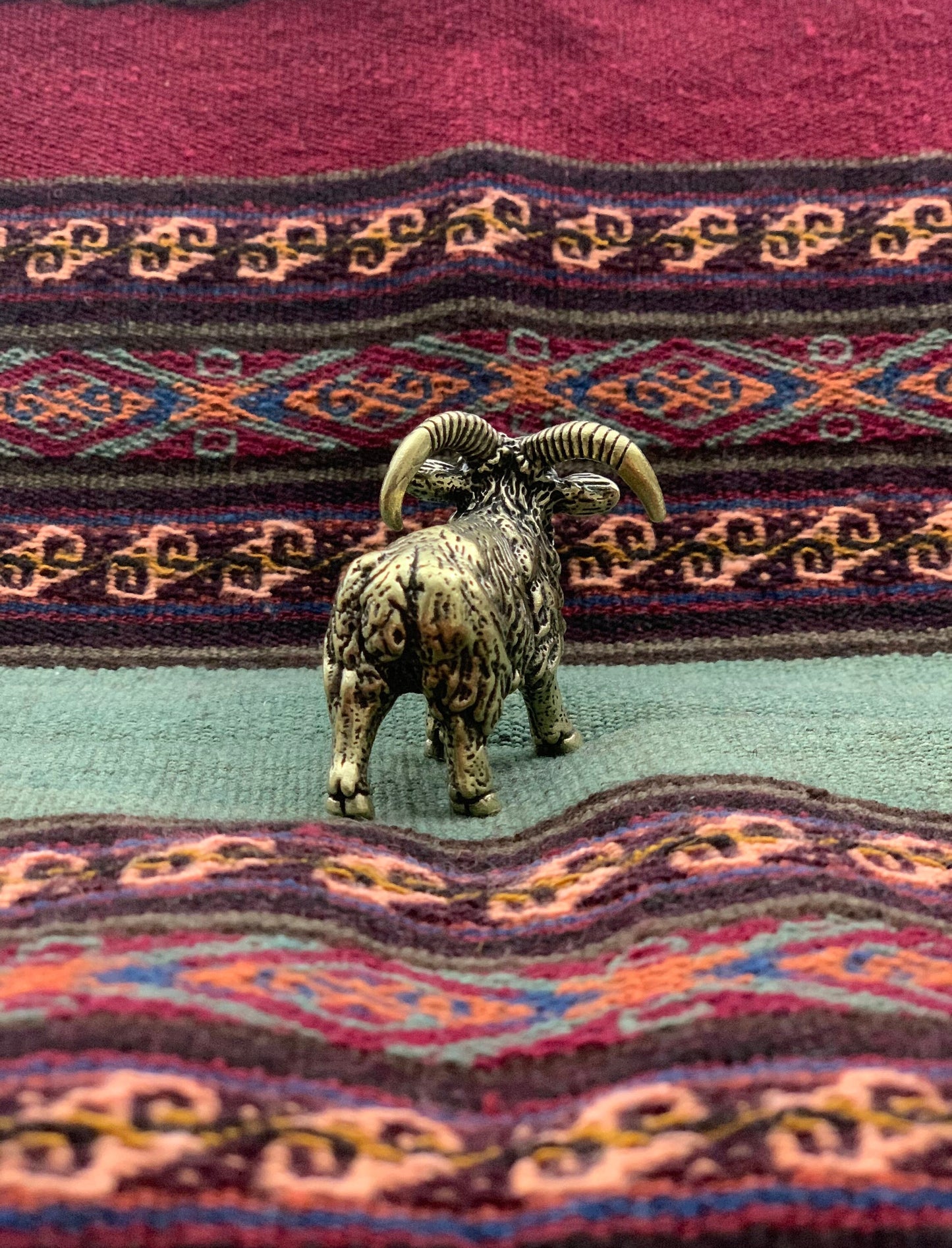 Brass goat brass sheep antique