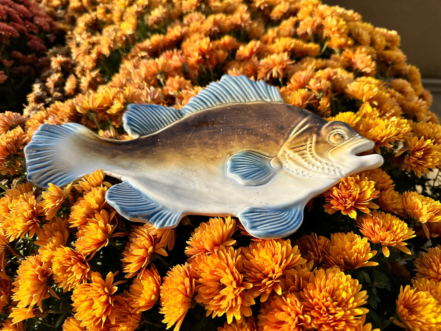 porcelain fish dining plate