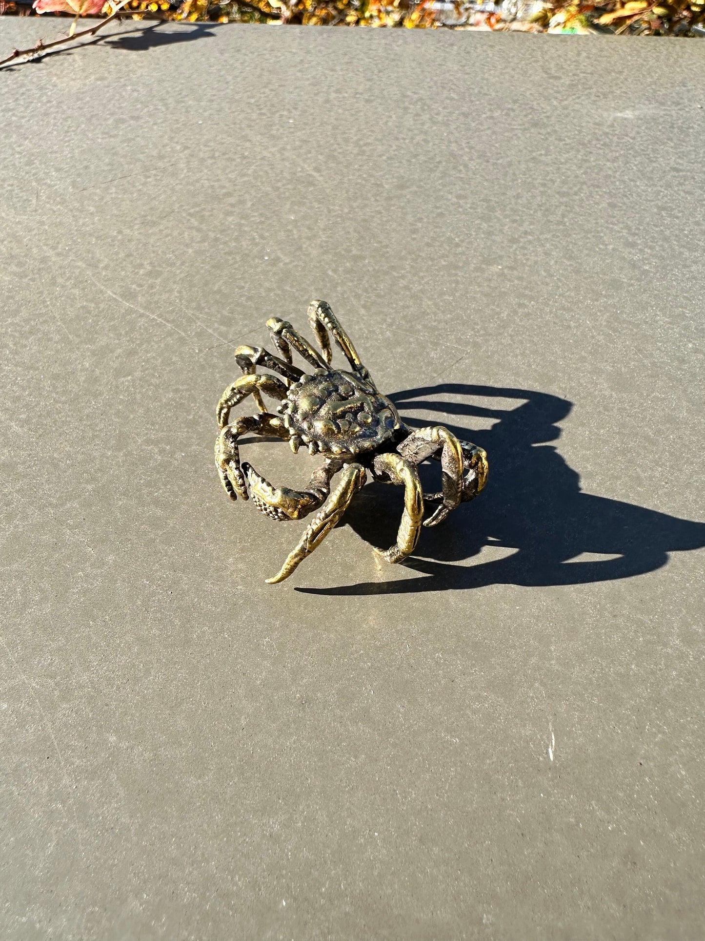 Brass crab antique