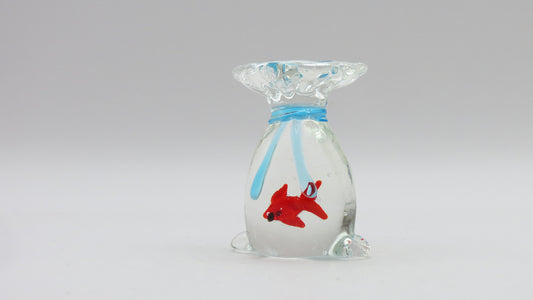 hand blown fish glass sculpture miniature