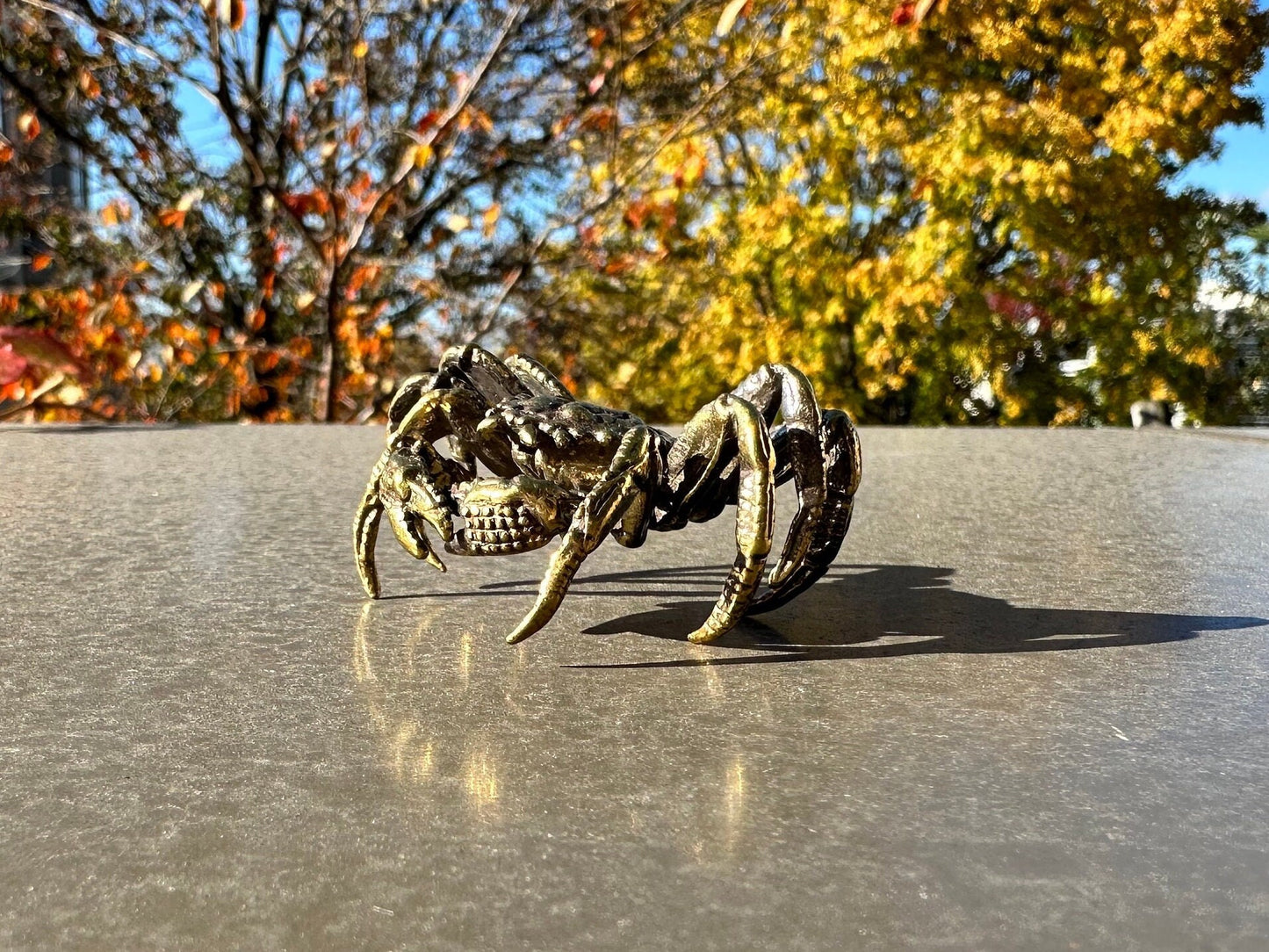 Brass crab antique