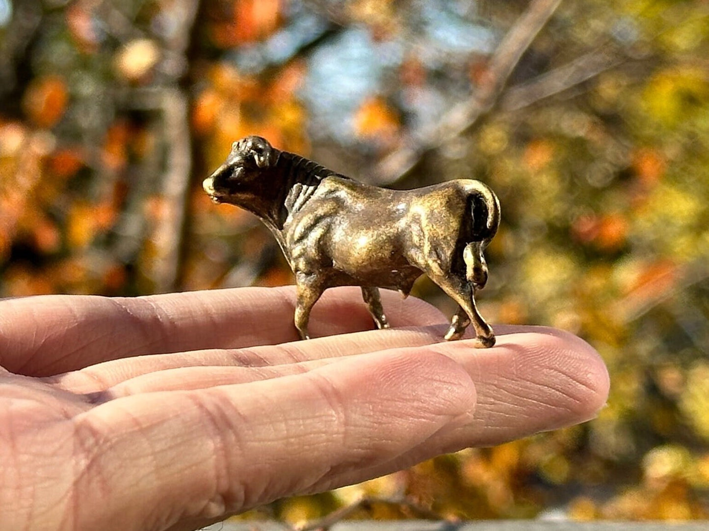 Brass cow antique