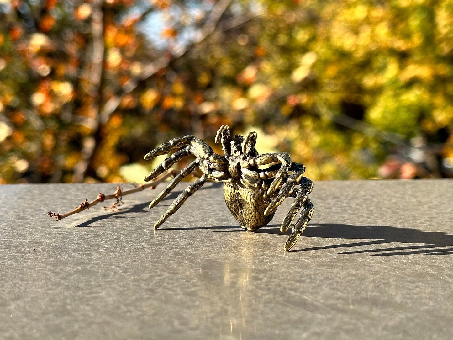 Brass spider antique