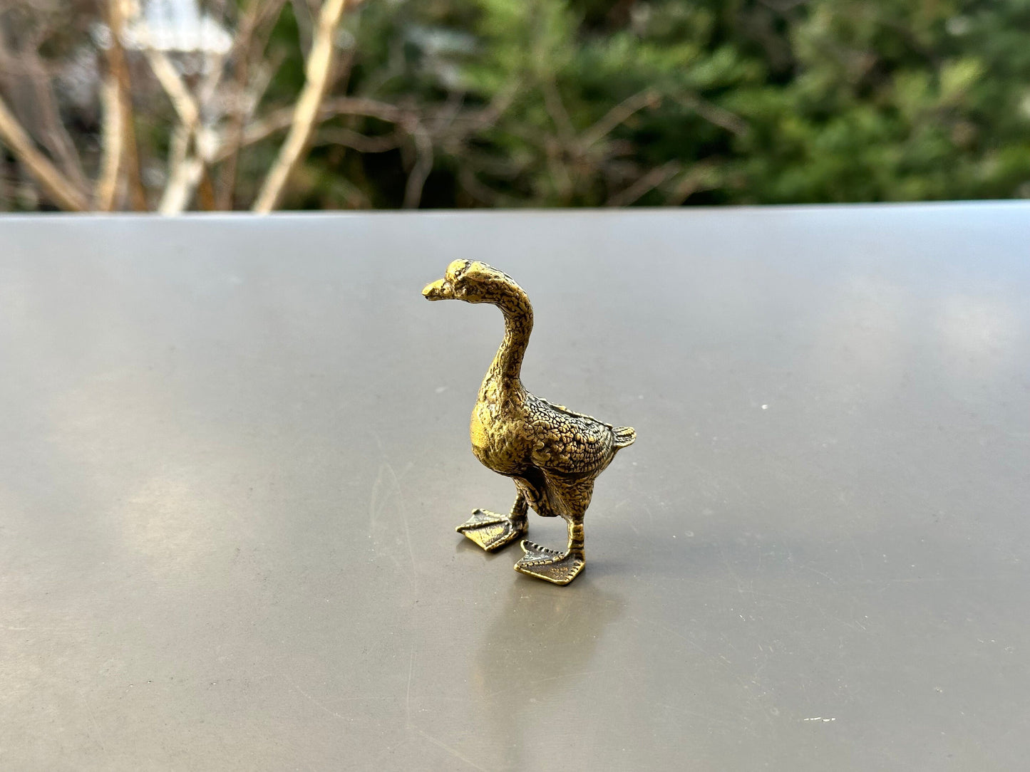 Brass duck brass goose antique