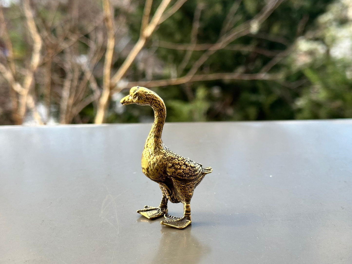 Brass duck brass goose antique