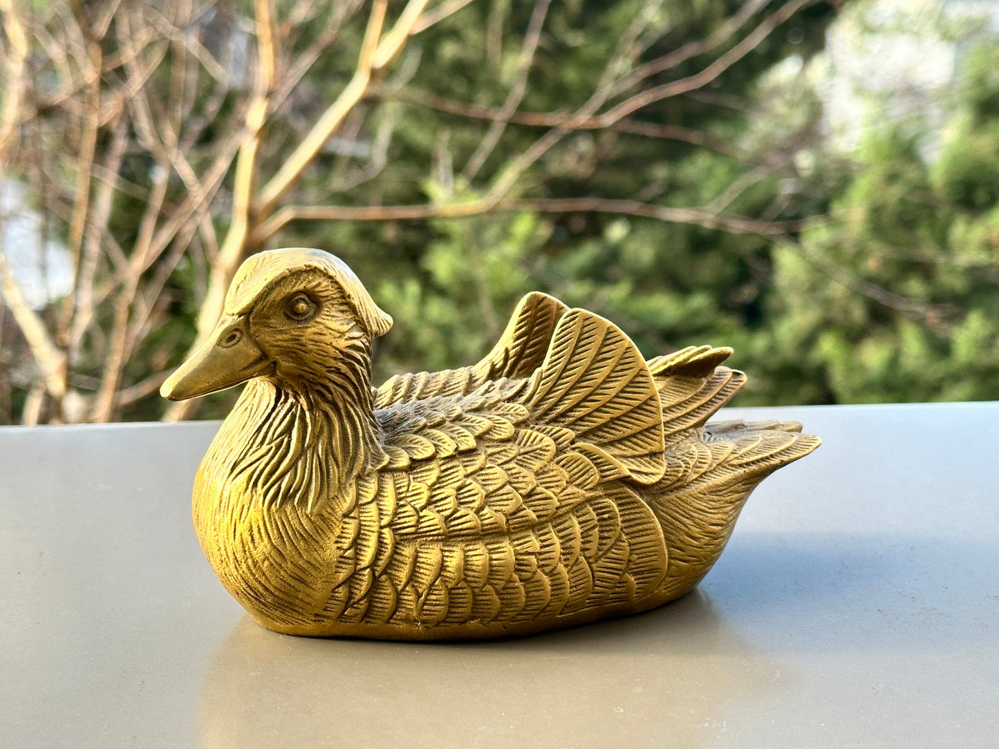 SOLD OUTBrass duck antique