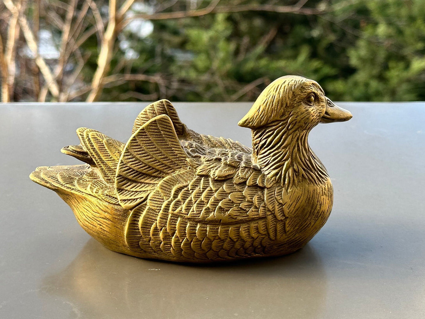 SOLD OUTBrass duck antique