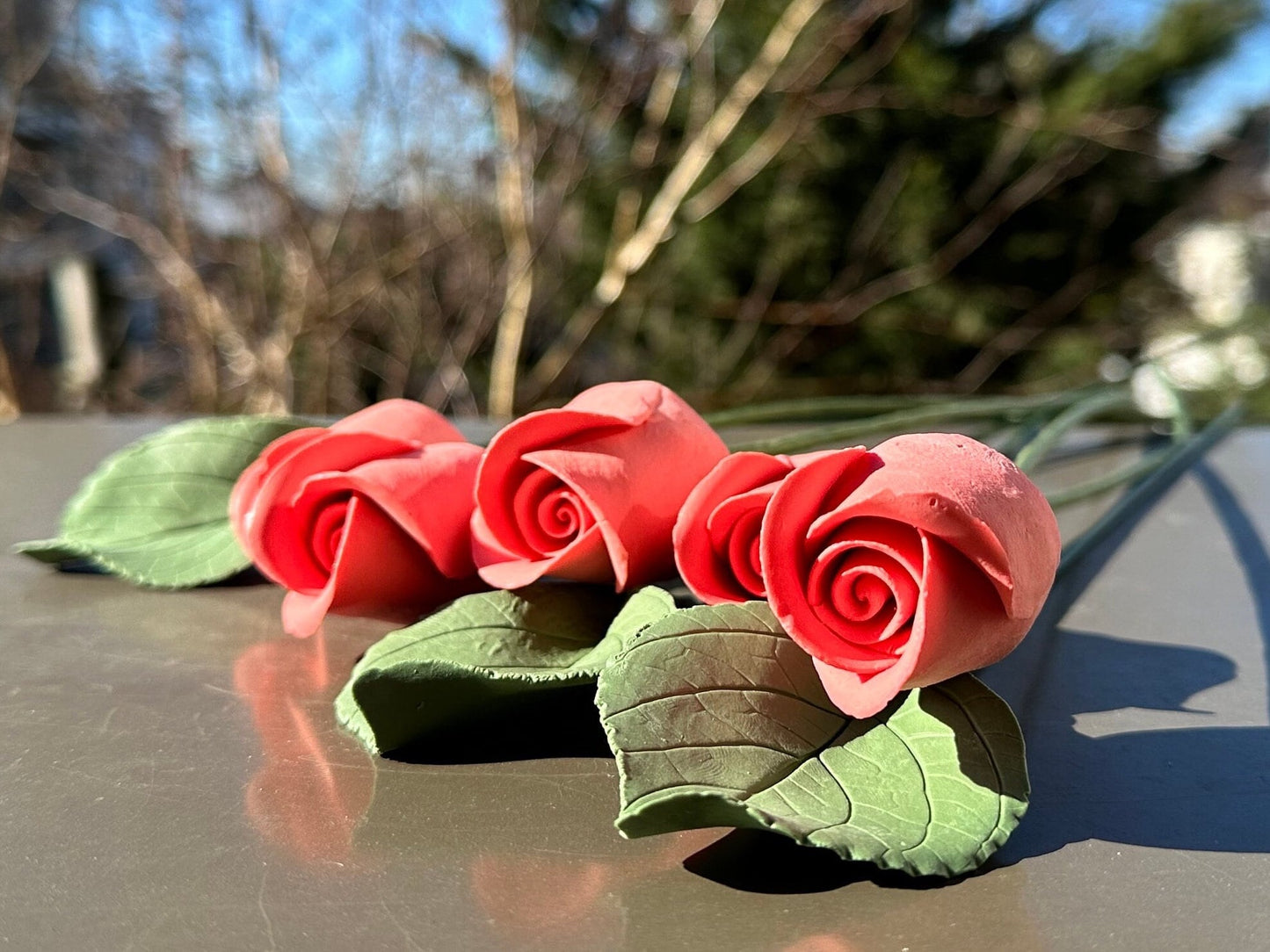 First batch drop!ceramic roses lily for Valentine’s Day handmade ceramic flowers price for one