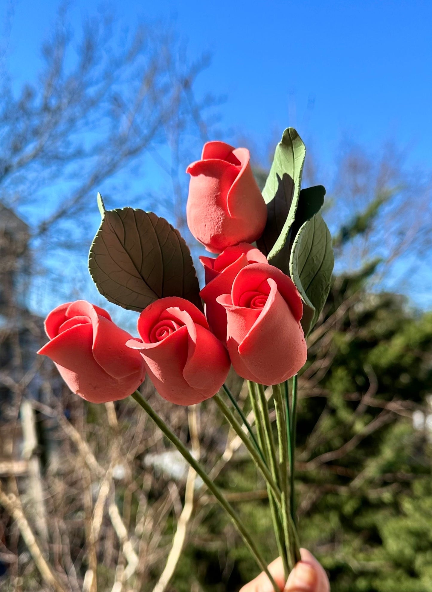 First batch drop!ceramic roses lily for Valentine’s Day handmade ceramic flowers price for one