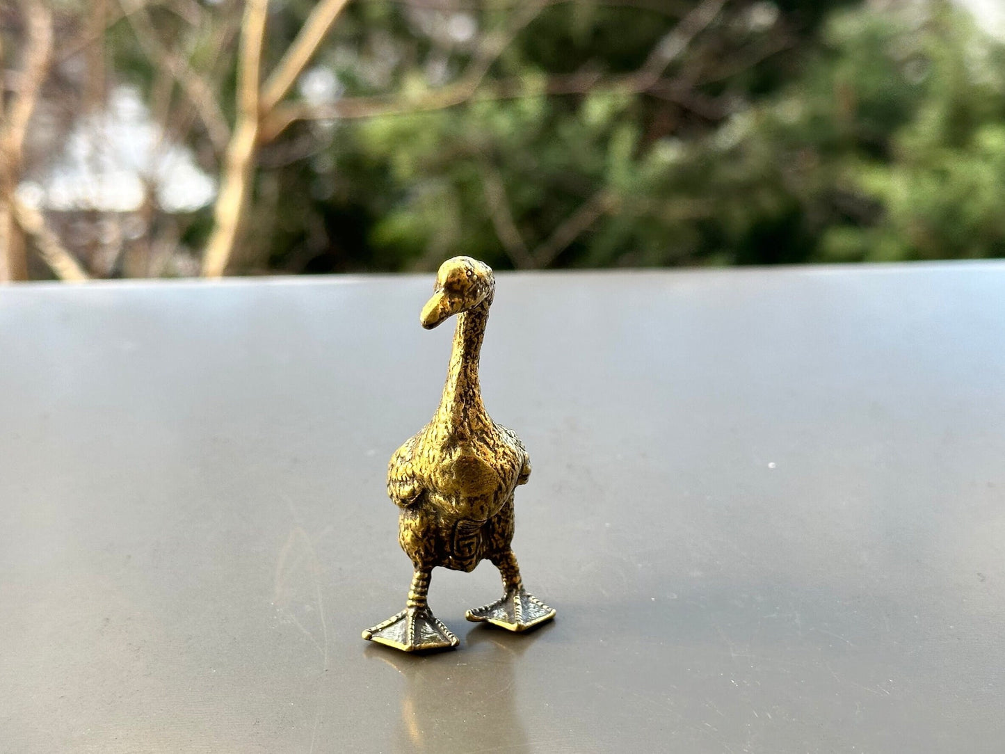 Brass duck brass goose antique