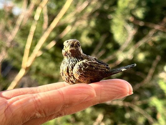 Brass bird magpie