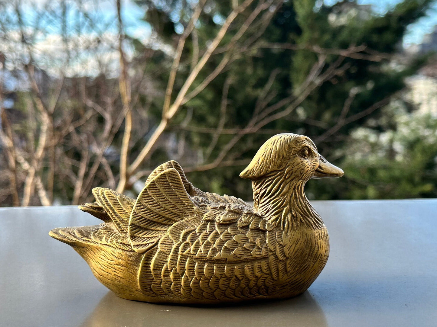 SOLD OUTBrass duck antique