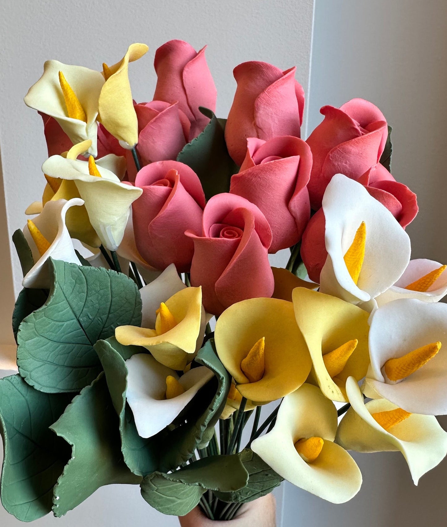 First batch drop!ceramic roses lily for Valentine’s Day handmade ceramic flowers price for one