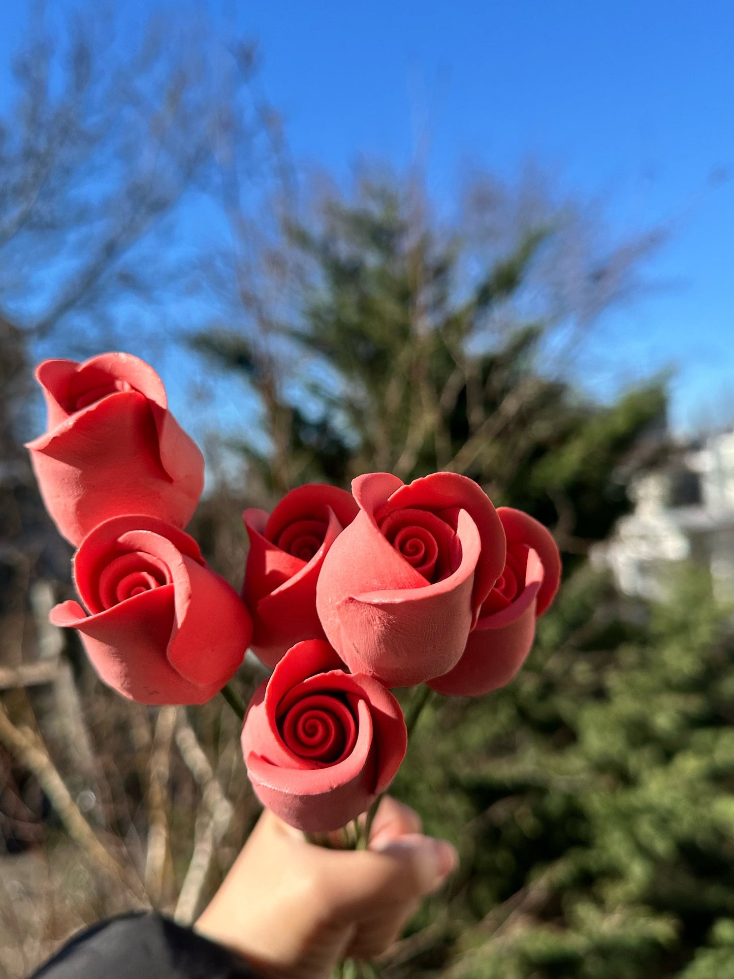 First batch drop!ceramic roses lily for Valentine’s Day handmade ceramic flowers price for one