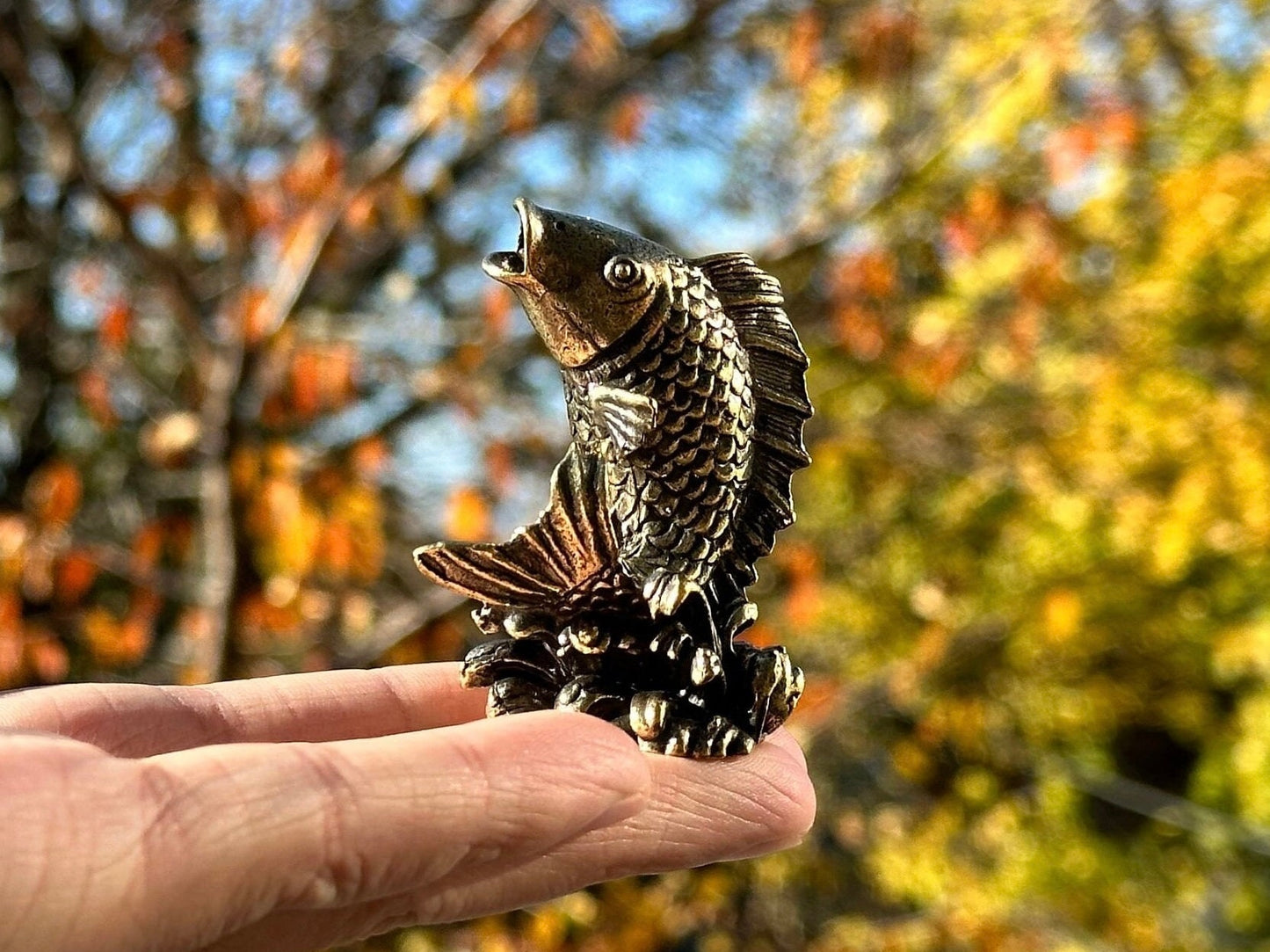 Brass fish antique