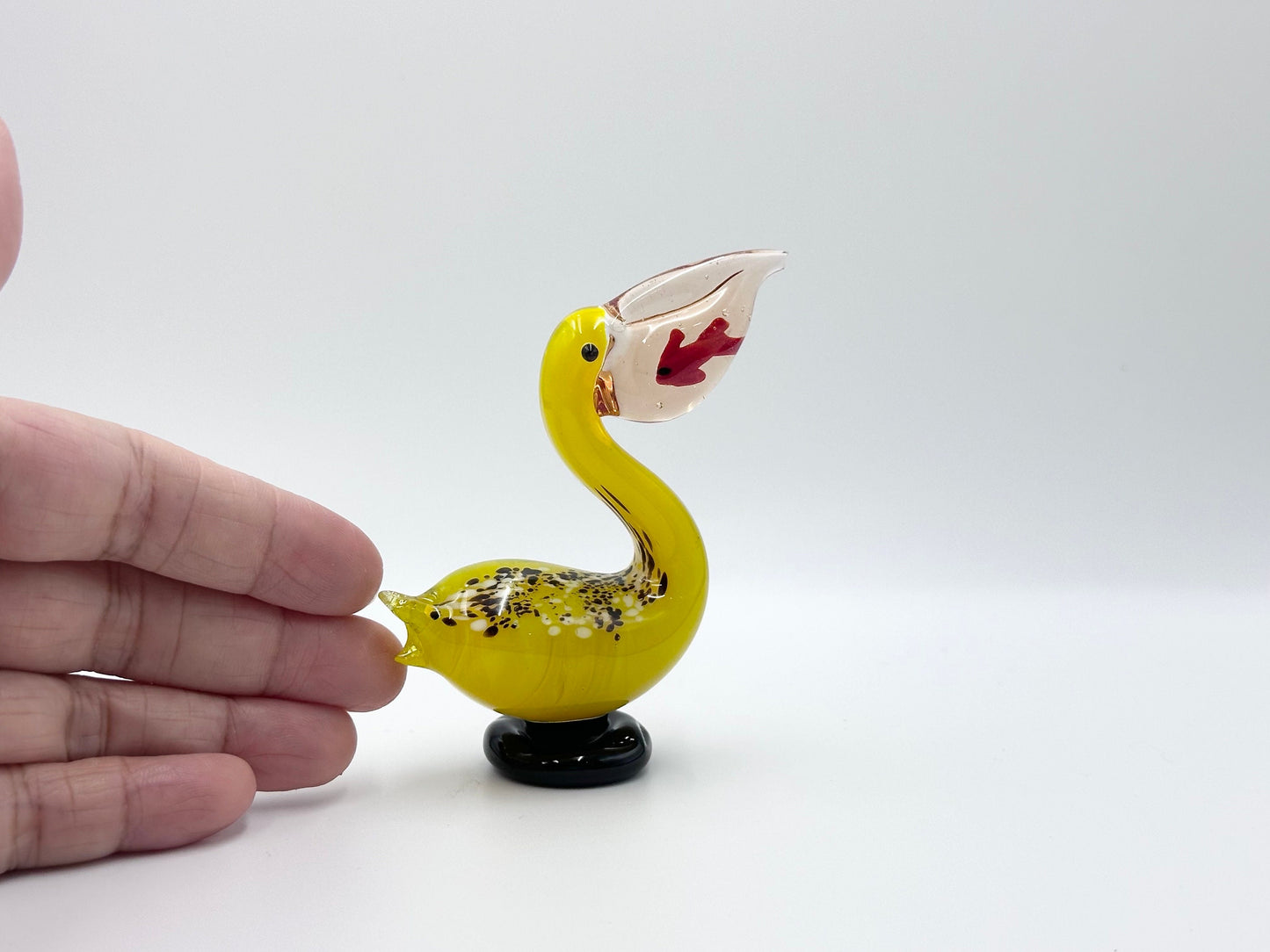 Rare find handmade glass pelican toucans glass figurine