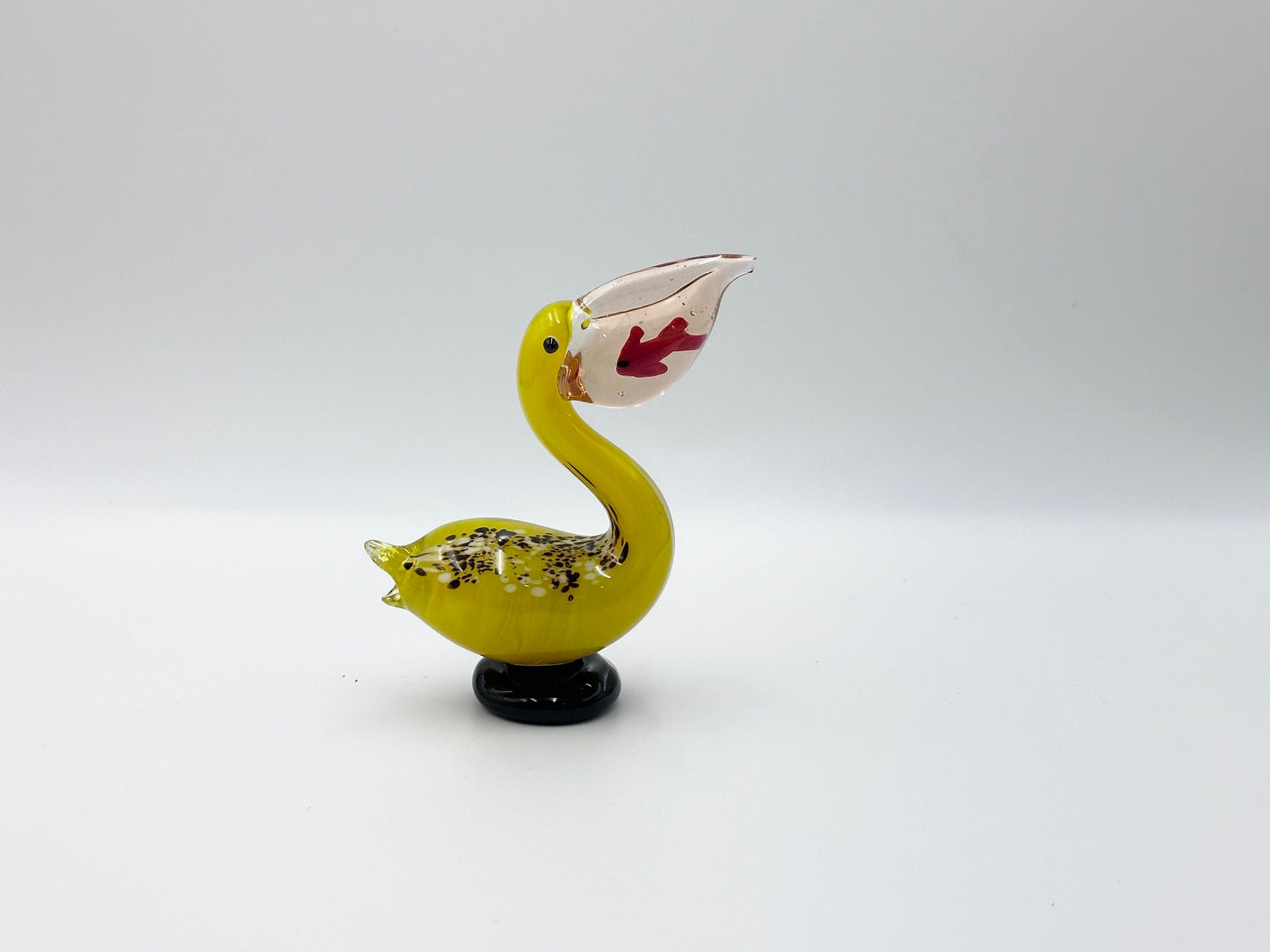 Rare find handmade glass pelican toucans glass figurine