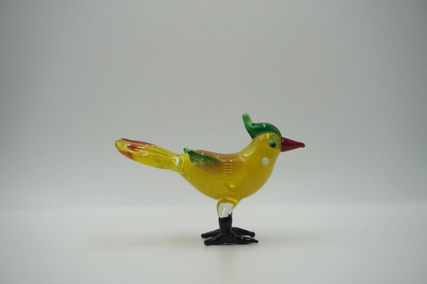 glass bird glass sculpture gift halloween Christmas happy new year colorful adorable figurine