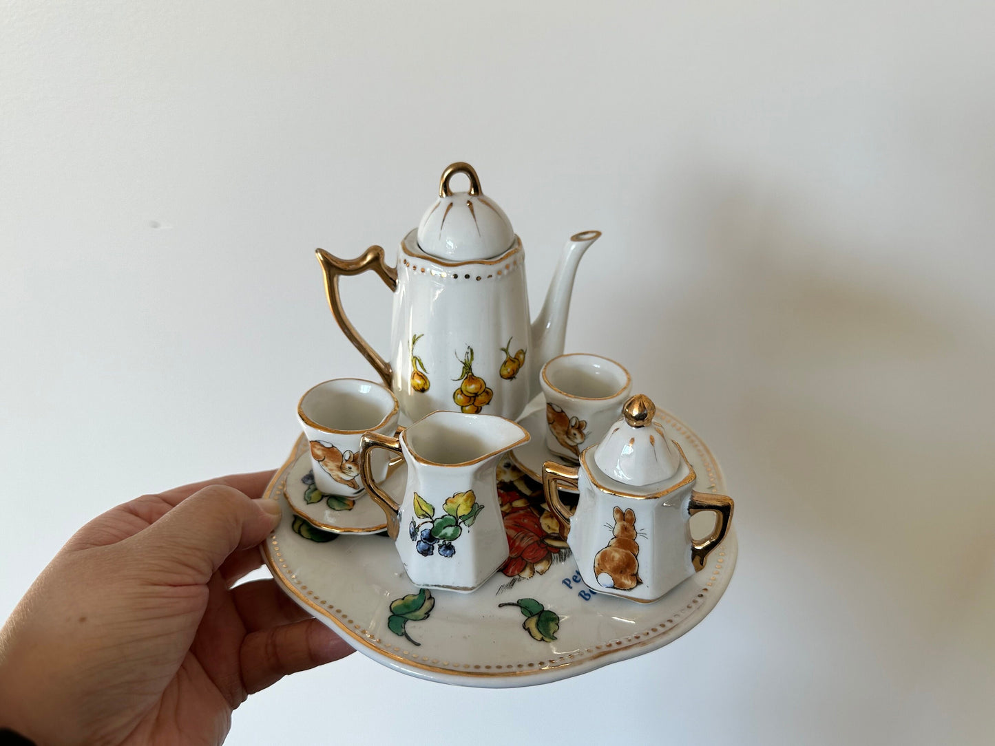 porcelain rabbit teapot Easter gift ceramic teapot glazed bunny Alice