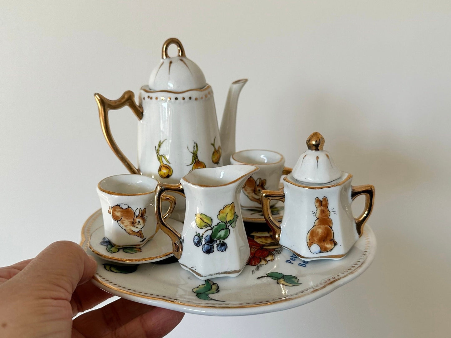 porcelain rabbit teapot Easter gift ceramic teapot glazed bunny Alice