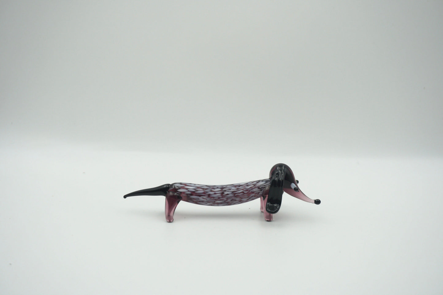 Glass dachshund sausage dog