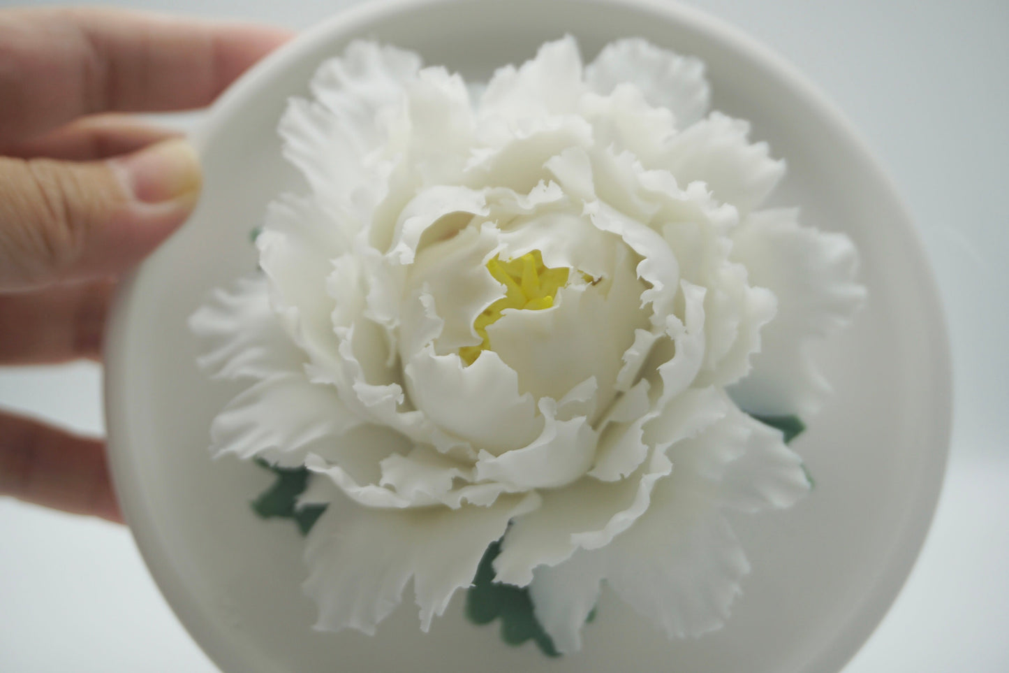 RARE FIND porcelain flower ceramic flower mini miniature