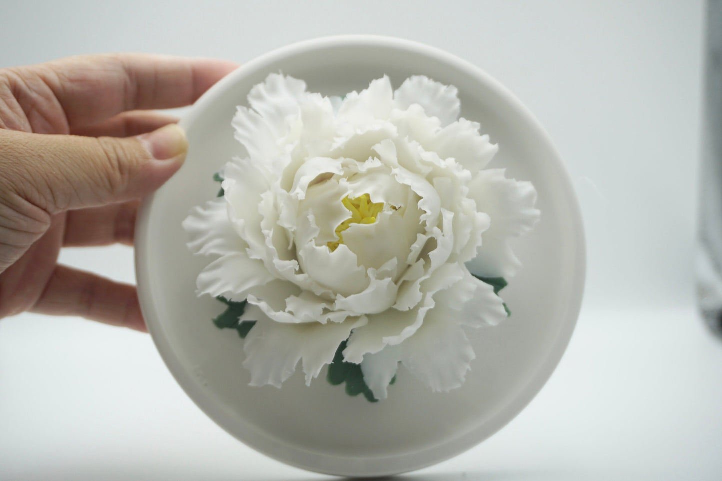 RARE FIND porcelain flower ceramic flower mini miniature