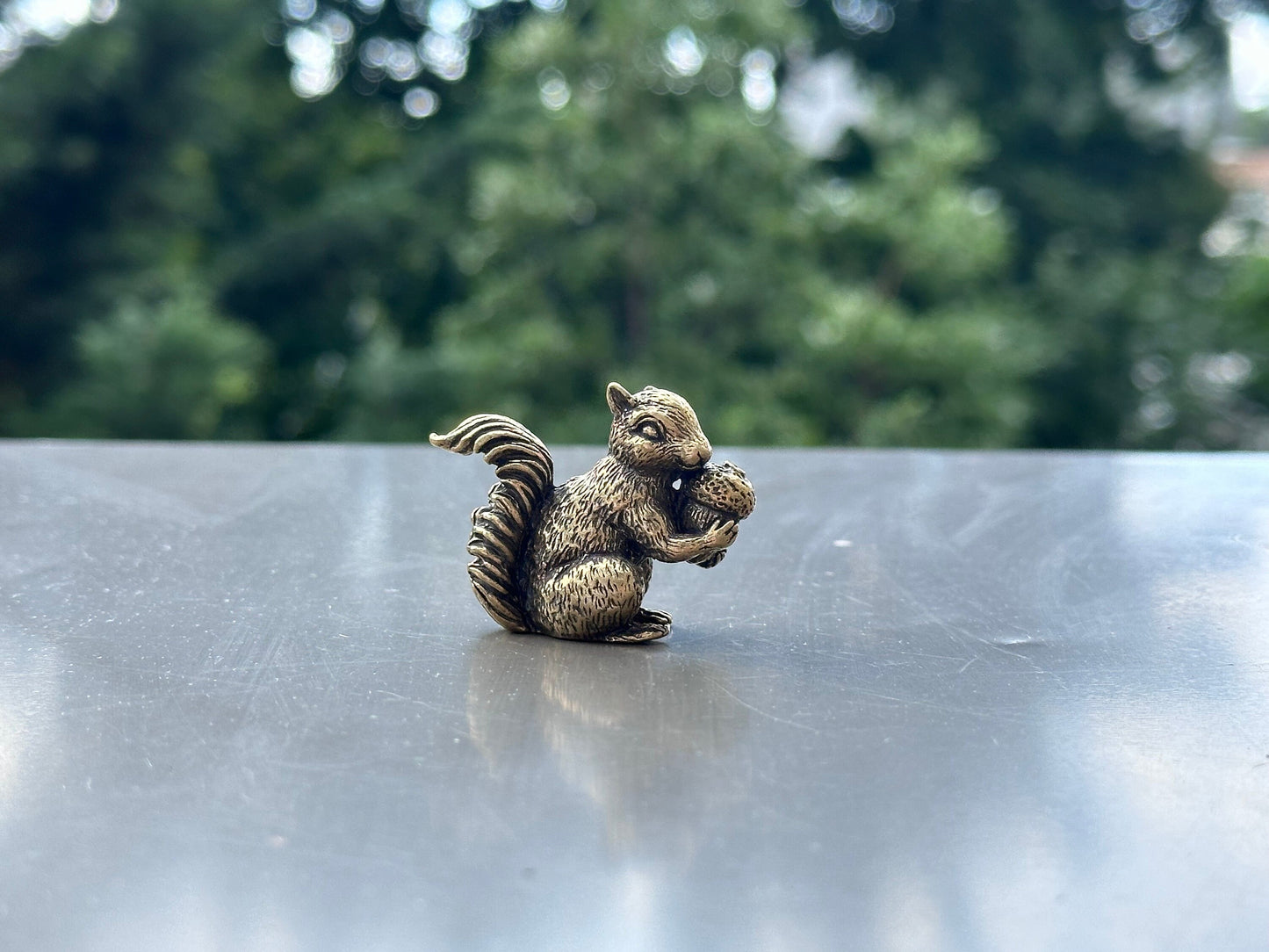 Brass squirrel antique