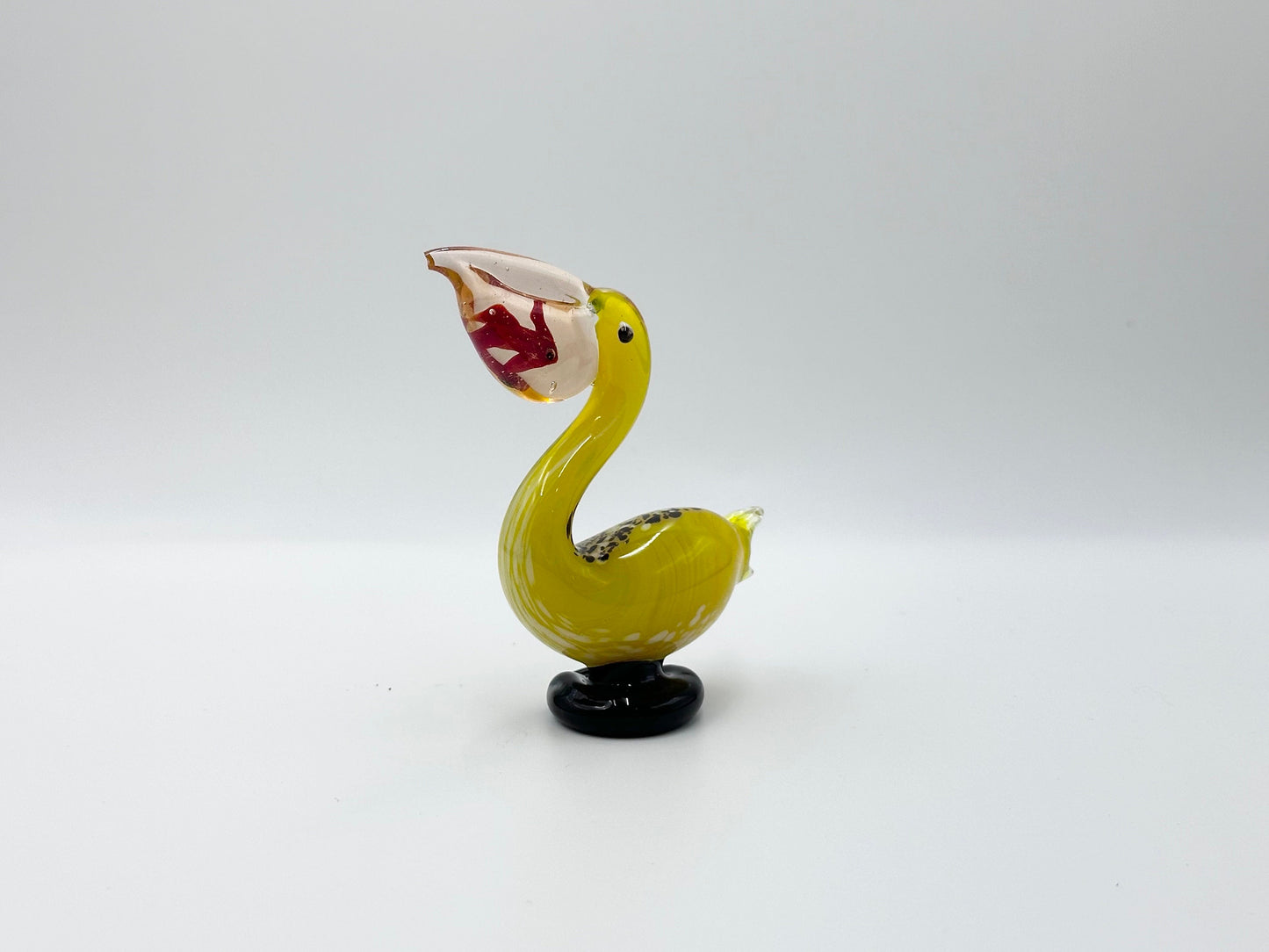 Rare find handmade glass pelican toucans glass figurine