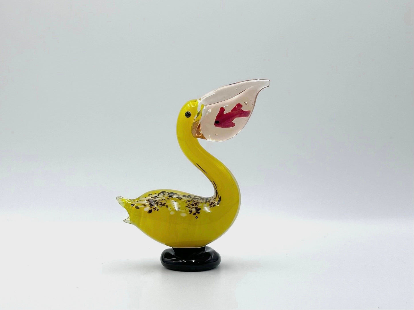 Rare find handmade glass pelican toucans glass figurine