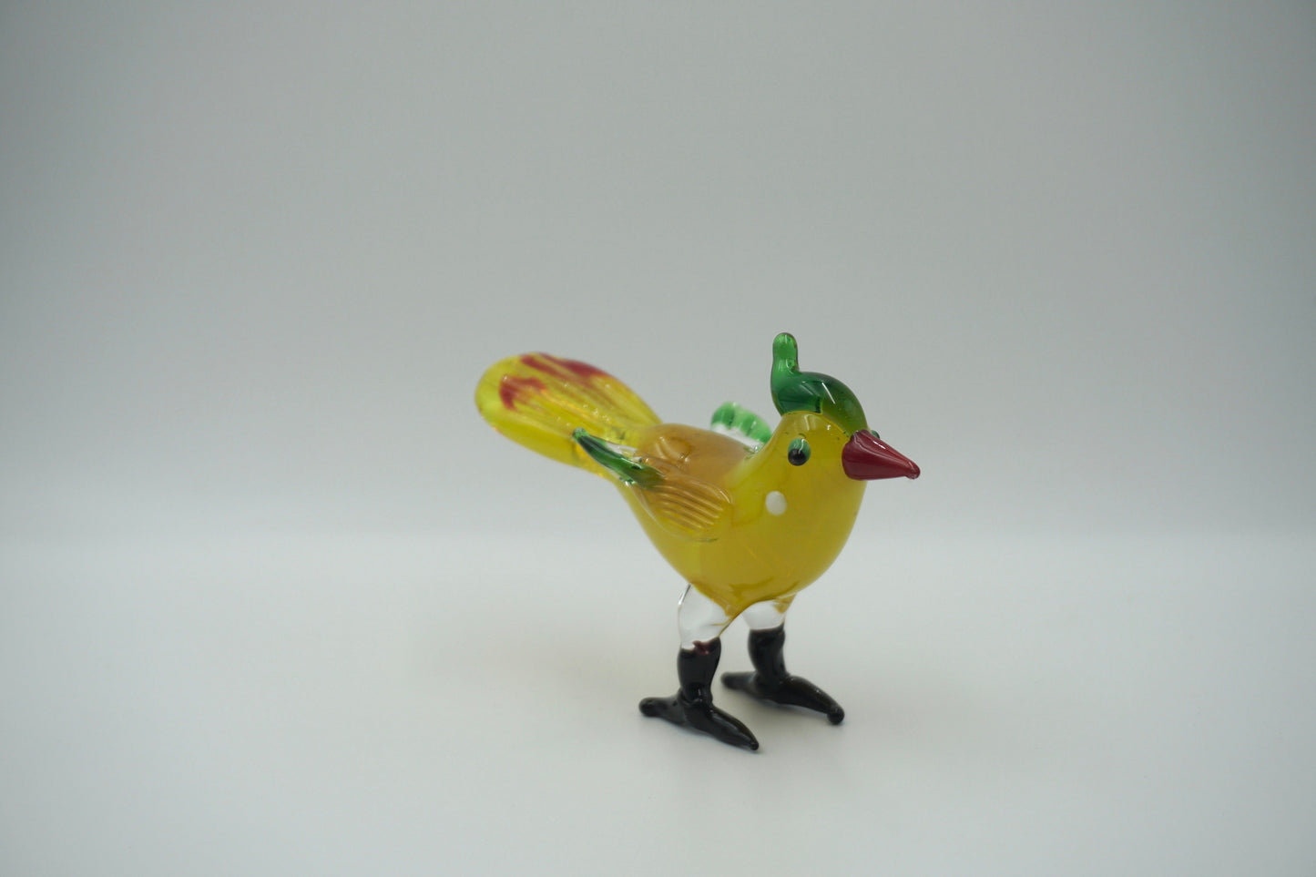 glass bird glass sculpture gift halloween Christmas happy new year colorful adorable figurine