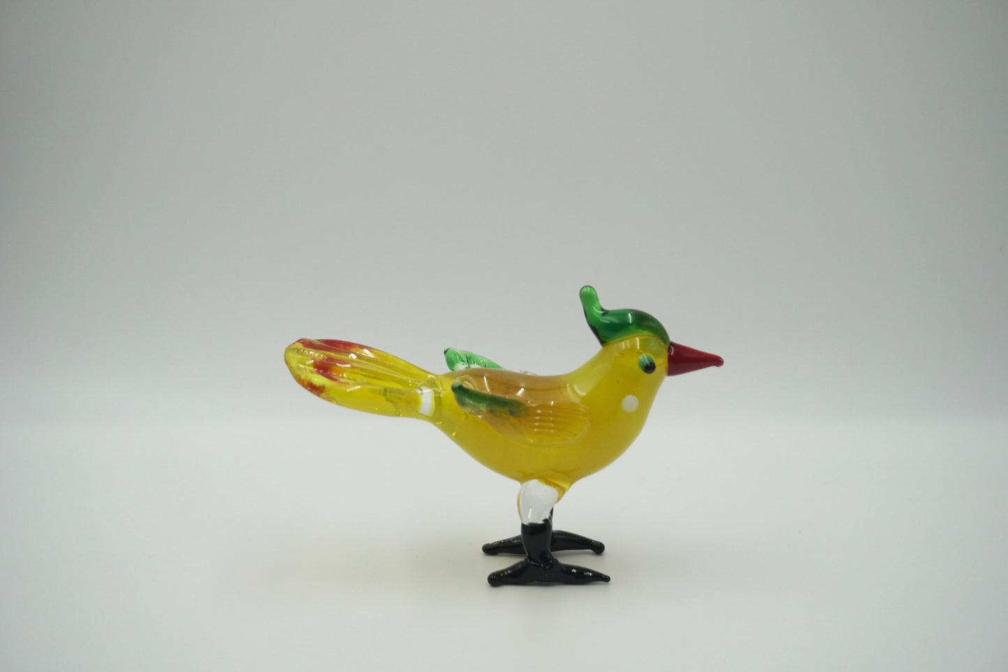 glass bird glass sculpture gift halloween Christmas happy new year colorful adorable figurine