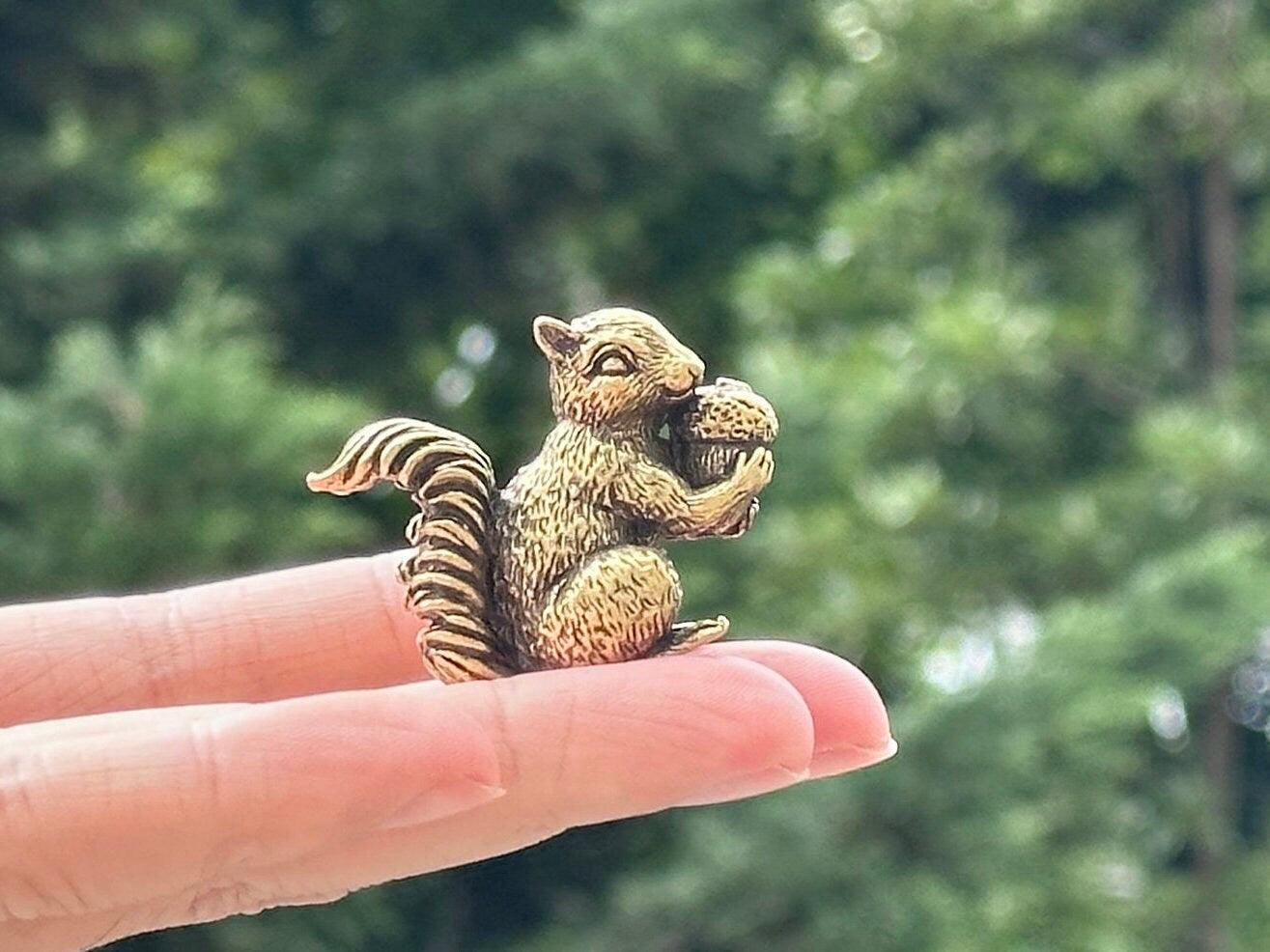 Brass squirrel antique