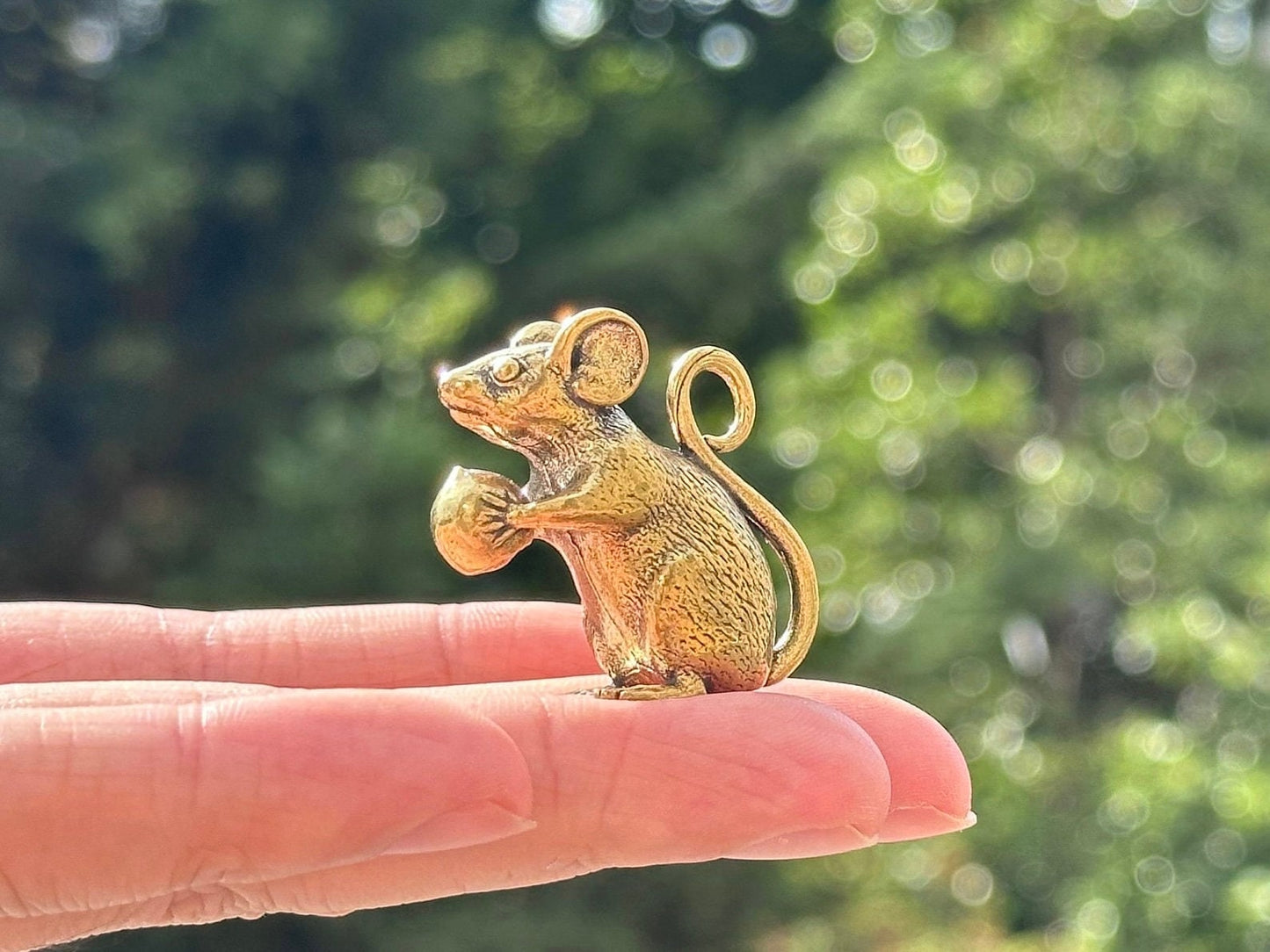 Brass mouse antique