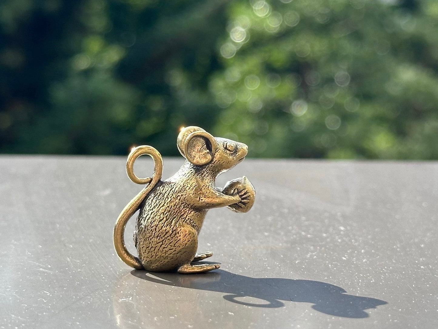 Brass mouse antique