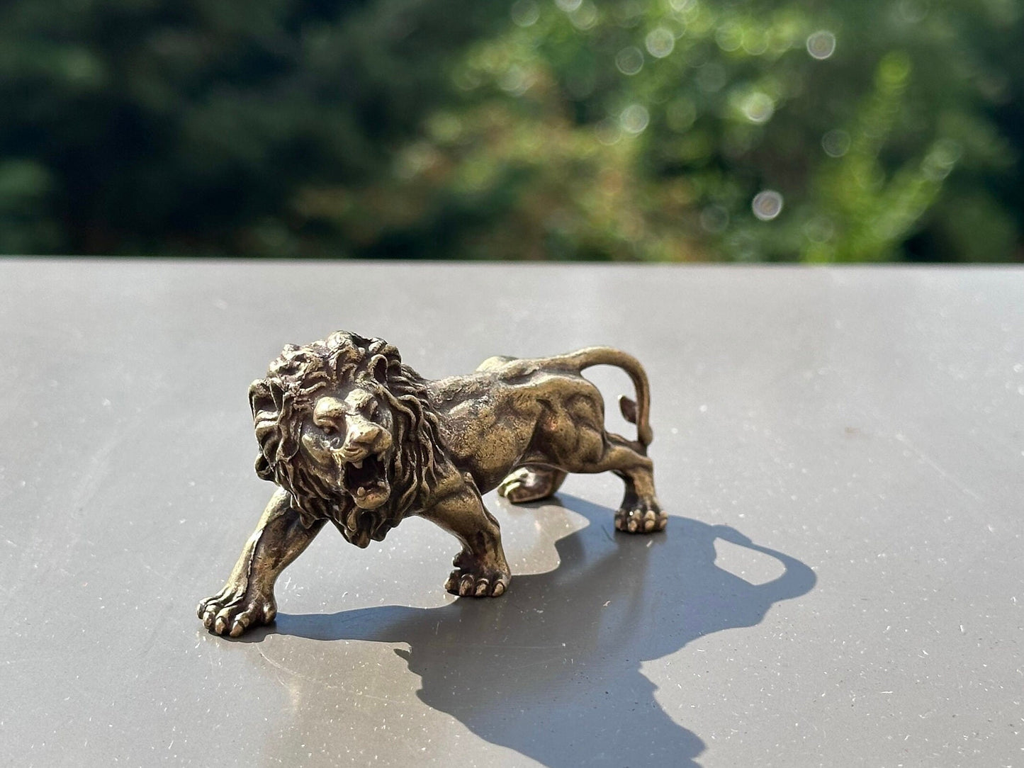 Brass lion antique