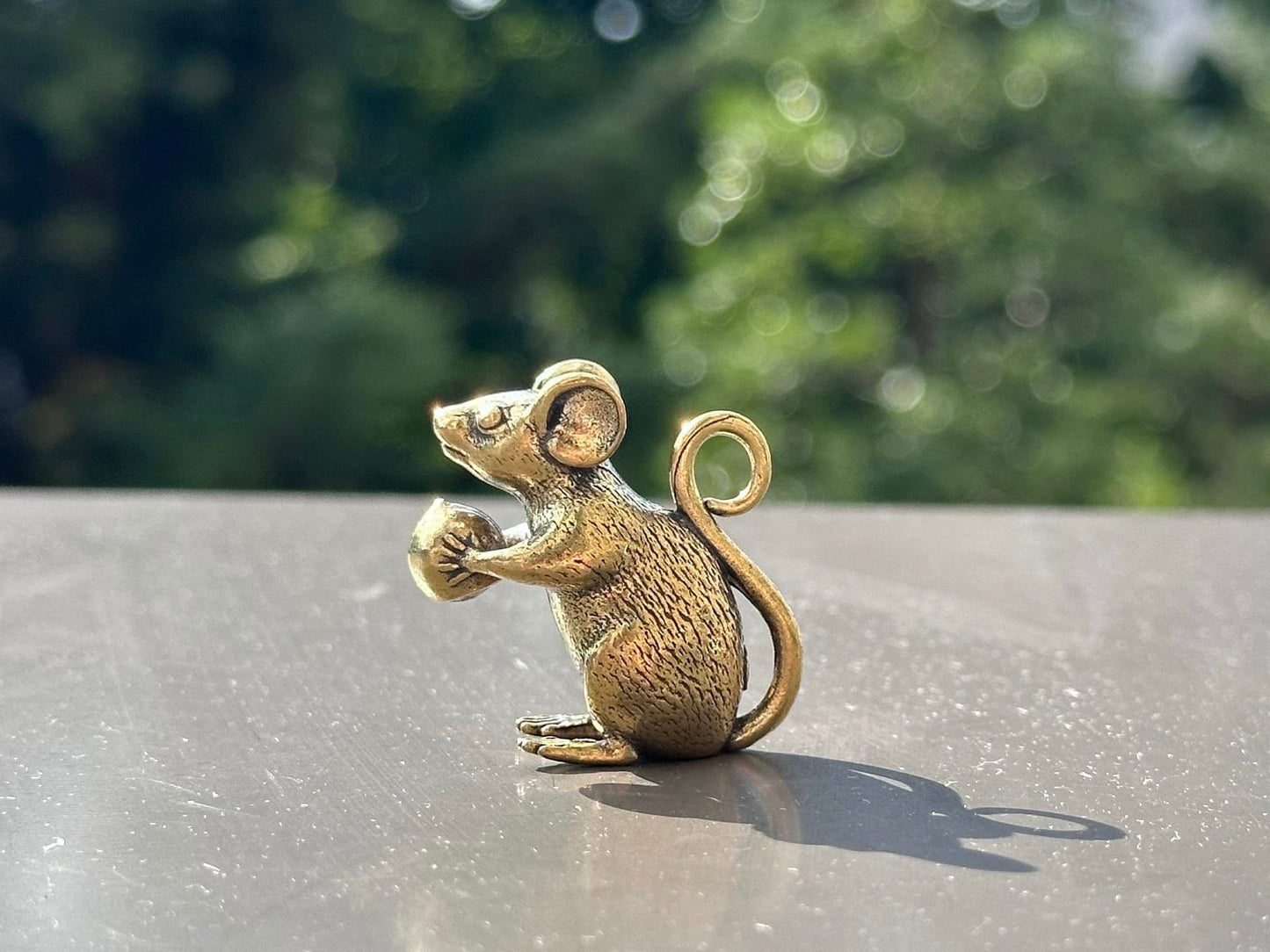 Brass mouse antique